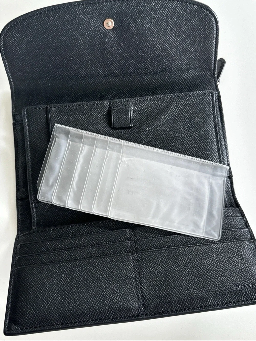 Coach Wallet And Check Book Black